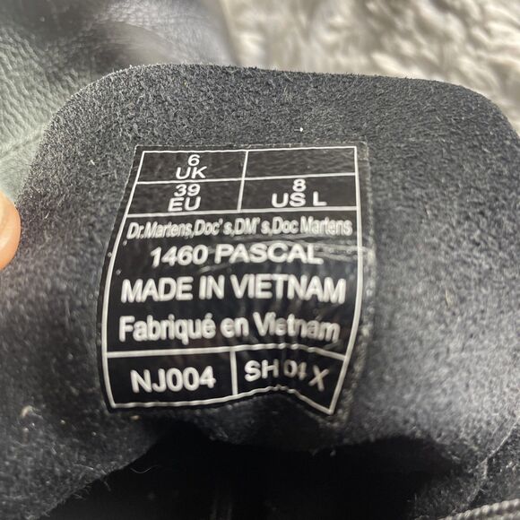 Dr. Martens Boot Womens 8 Black Amputee Left Replacement Pascal Virginia 1460 - Picture 9 of 9